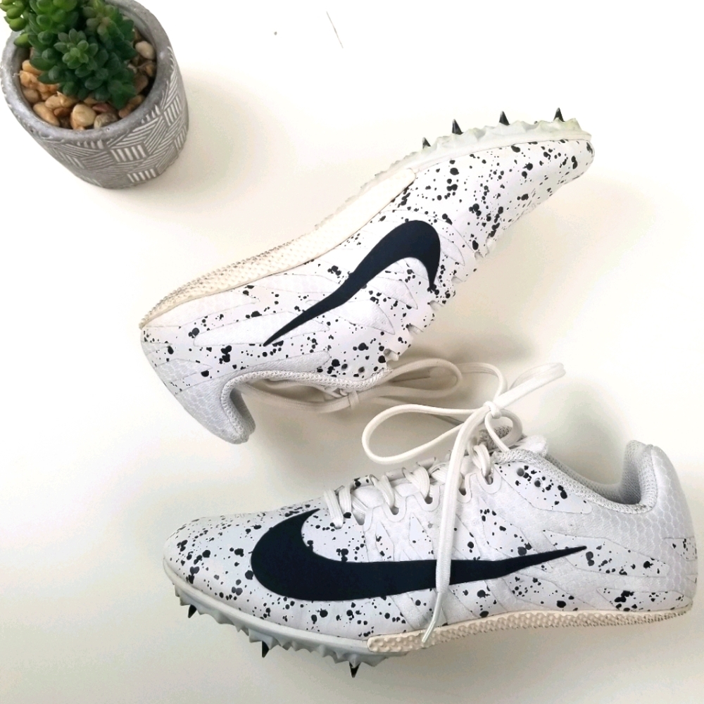 Nike racing sprint white shoes size 5